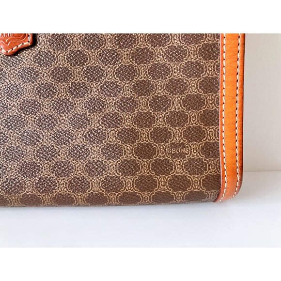 CELINE Paris Vintage Macadam Monogram Clutch - Picture 4 of 13